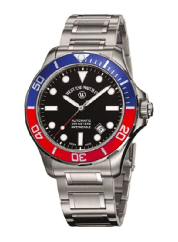 West End Wrist Watch for Men with Stainless Steel Band, Water Resistant, 6850.10.3333-ALBL1/2R, Silver-Black
West End Wrist Watch for Men with Stainless Steel Band, Water Resistant, 6850.10.3333-ALBL1/2R, Silver-Black