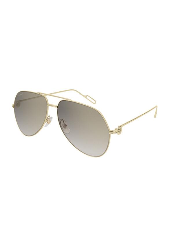 Cartier Full-Rim Aviator Gold Sunglasses Unisex, Grey Lens, CT0110S-00160, 60/14/140
Cartier Full-Rim Aviator Gold Sunglasses Unisex, Grey Lens, CT0110S-00160, 60/14/140