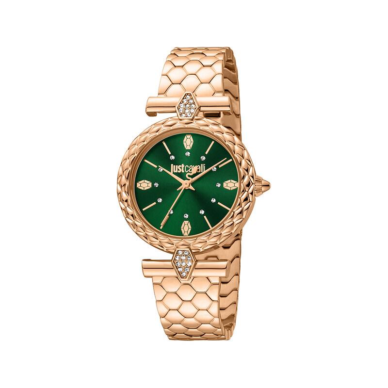 Just Cavalli Analog Watch for Women with Stainless Steel Band, Water Resistant, JC1L213M0075, Green-Rose Gold
Just Cavalli Analog Watch for Women with Stainless Steel Band, Water Resistant, JC1L213M0075, Green-Rose Gold