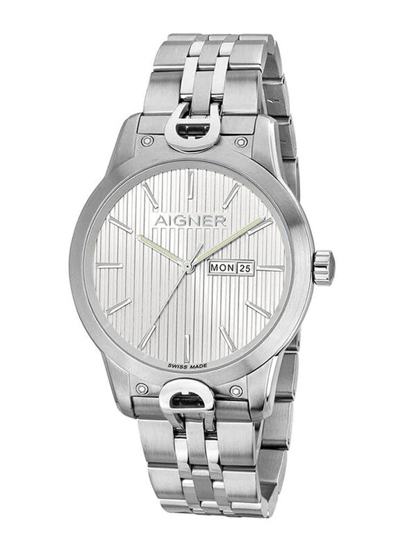 Aigner Viareggio Wrist Watch for Men with Stainless Steel Band, Water Resistant, ARWGH2100713, Silver-White
Aigner Viareggio Wrist Watch for Men with Stainless Steel Band, Water Resistant, ARWGH2100713, Silver-White