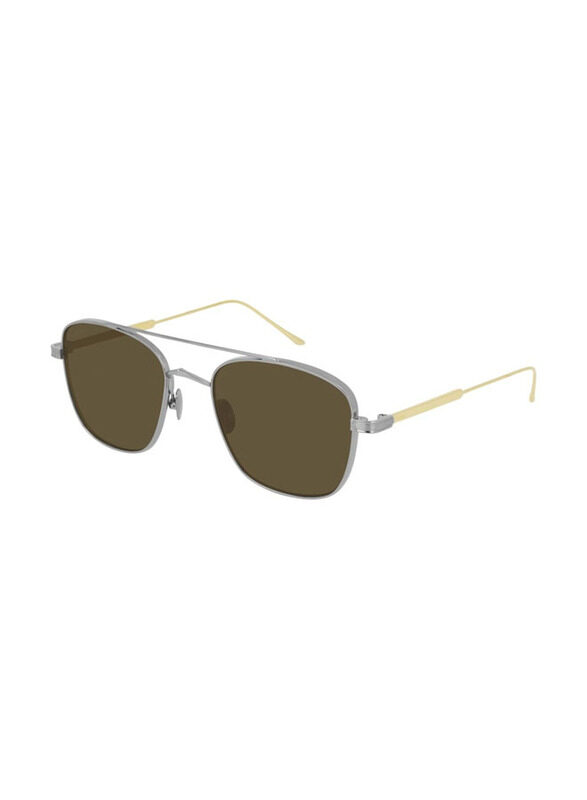 Cartier Square Full Rim Silver Sunglasses for Men, Bronze Lens, CT0163S 003 53-20
Cartier Square Full Rim Silver Sunglasses for Men, Bronze Lens, CT0163S 003 53-20