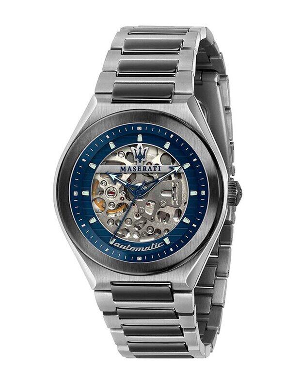 Maserati Analog Watch for Men with Stainless Steel Band, R8823139001, Silver-Navy Blue
Maserati Analog Watch for Men with Stainless Steel Band, R8823139001, Silver-Navy Blue