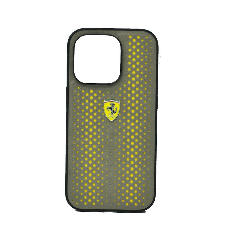 Ferrari Pu Leather Perforated Case With Nylon Base & Yellow Shield Logo For Iphone 14 Pro Max Yellow
Ferrari Pu Leather Perforated Case With Nylon Base & Yellow Shield Logo For Iphone 14 Pro Max Yellow