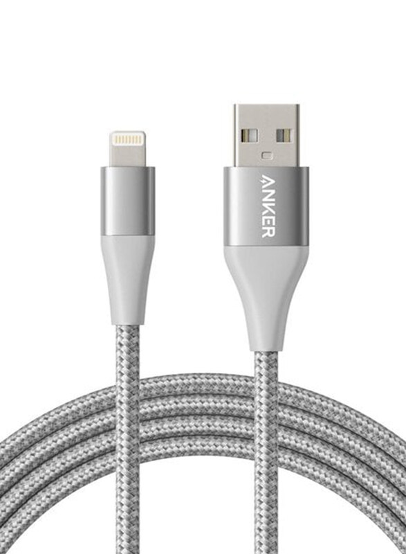 Anker 1.8-Meter PowerLine II Lightning Cable, USB Type-A Male to Lightning Data Sync and Charging for iPhone, AN.A8453H43.SL, Silver
Anker 1.8-Meter PowerLine II Lightning Cable, USB Type-A Male to Lightning Data Sync and Charging for iPhone, AN.A8453H43.SL, Silver