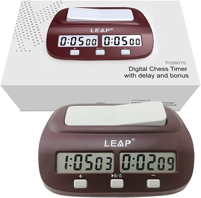 Marshal Fitness Digital Stop Timer Count Down Chess Clock with Alarm, Mf-0253, Brown
Marshal Fitness Digital Stop Timer Count Down Chess Clock with Alarm, Mf-0253, Brown