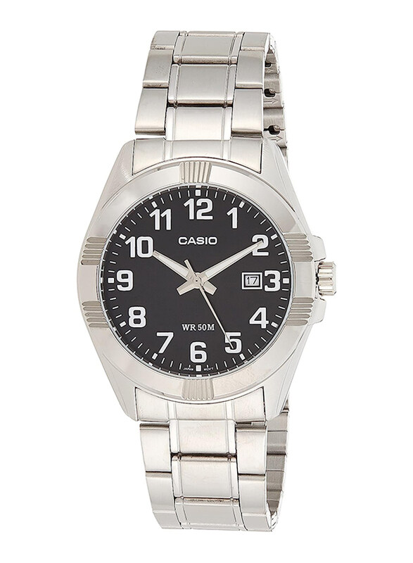 Casio Analog Watch for Men with Stainless Steel Band, Water Resistant, MTP-1308D-1BVDF, Black/Silver
Casio Analog Watch for Men with Stainless Steel Band, Water Resistant, MTP-1308D-1BVDF, Black/Silver
