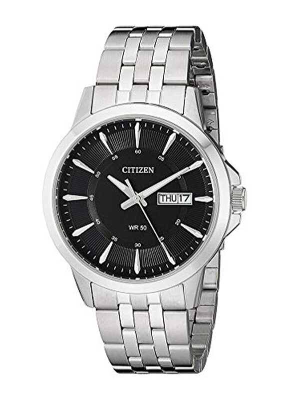 Citizen Analog Watch for Men with Stainless Steel Band and Water Resistant, BF2011-51E, Silver-Black
Citizen Analog Watch for Men with Stainless Steel Band and Water Resistant, BF2011-51E, Silver-Black