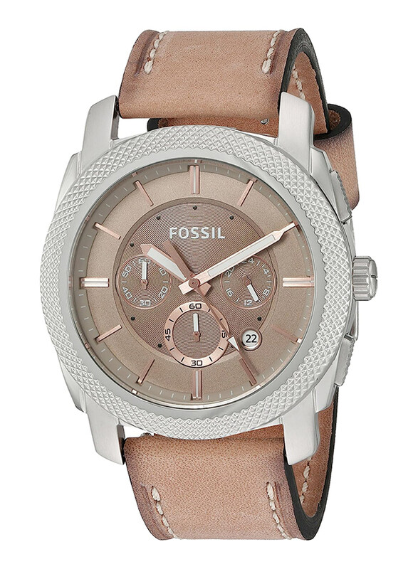 Fossil Machine Analog Watch with Date Display for Men with Leather Band, Water Resistant, FS5192, Brown
Fossil Machine Analog Watch with Date Display for Men with Leather Band, Water Resistant, FS5192, Brown