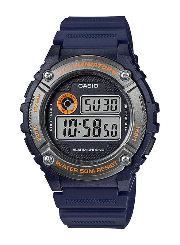 Casio Men's Digital Watch for Unisex with Rubber Band, Water Resistance, W-216H-2B, Black
Casio Men's Digital Watch for Unisex with Rubber Band, Water Resistance, W-216H-2B, Black