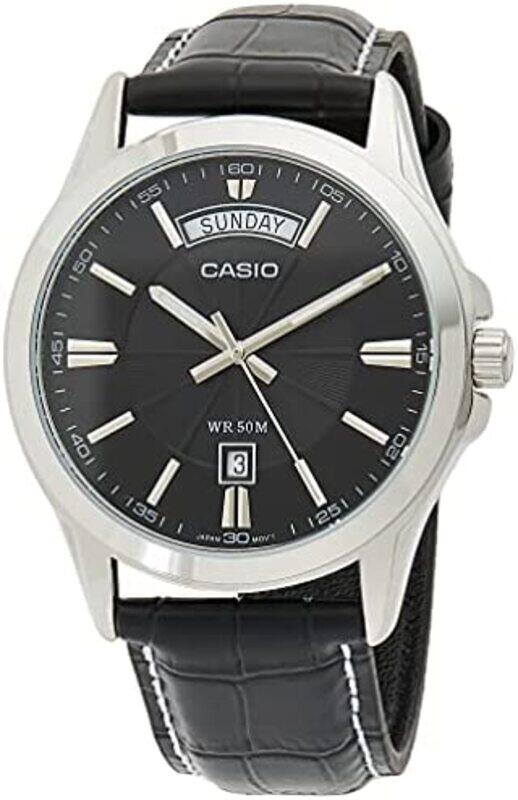 Casio Analog Watch for Men with Leather Band, Water Resistant, Mtp-1381L-1Avdf, Black
Casio Analog Watch for Men with Leather Band, Water Resistant, Mtp-1381L-1Avdf, Black