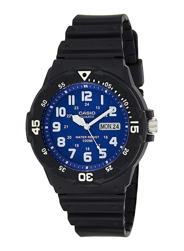 Casio Analog Watch for Men with Resin Band, Water Resistant, MRW-200H-2B2VEF, Blue/Black
Casio Analog Watch for Men with Resin Band, Water Resistant, MRW-200H-2B2VEF, Blue/Black