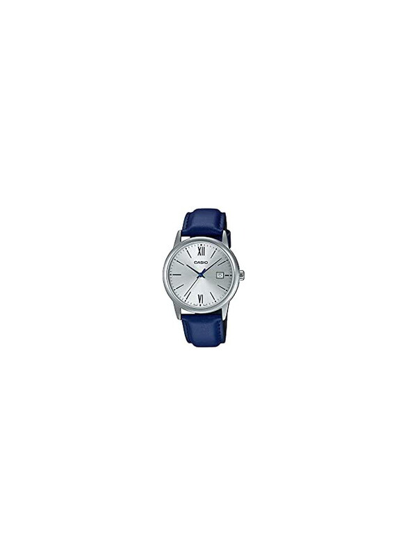 Casio Analog Watch for Men with Leather Band, Water Resistant, MTP-V002L-2B3UDF, Blue-Silver
Casio Analog Watch for Men with Leather Band, Water Resistant, MTP-V002L-2B3UDF, Blue-Silver