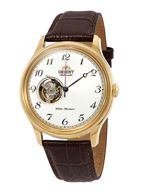 Orient Mechanical Classic Analog Watch for Men with Leather Band, Water Resistant, RA-AG0013S, Brown-White
Orient Mechanical Classic Analog Watch for Men with Leather Band, Water Resistant, RA-AG0013S, Brown-White