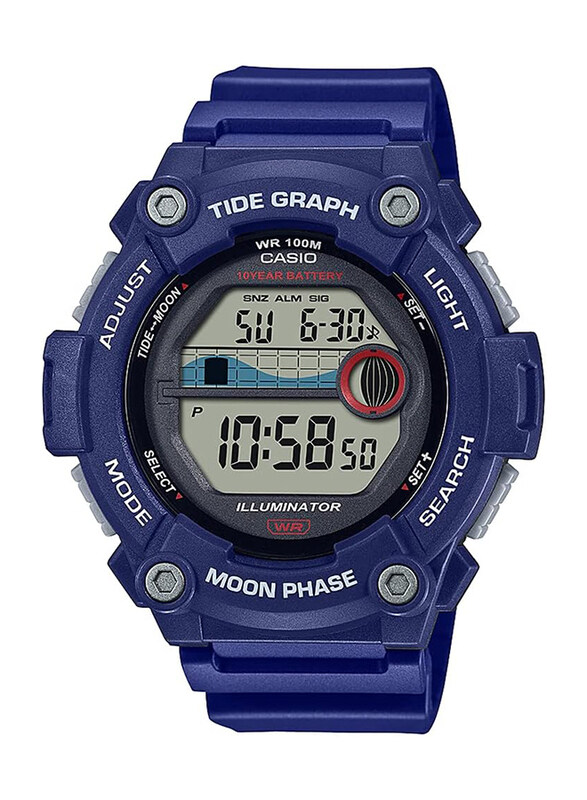 Casio Sports Analog Watch for Men with Resin Band, Water Resistant, WS-1300H-2AVDF-1, Blue-Silver
Casio Sports Analog Watch for Men with Resin Band, Water Resistant, WS-1300H-2AVDF-1, Blue-Silver