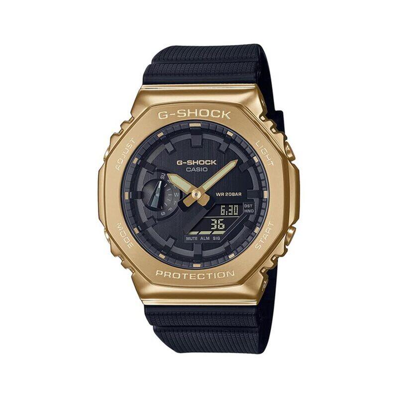 Casio G-Shock Analog + Digital Watch for Men with Resin Band, Water Resistant, GM-2100G-1A9DR, Black-Black
Casio G-Shock Analog + Digital Watch for Men with Resin Band, Water Resistant, GM-2100G-1A9DR, Black-Black