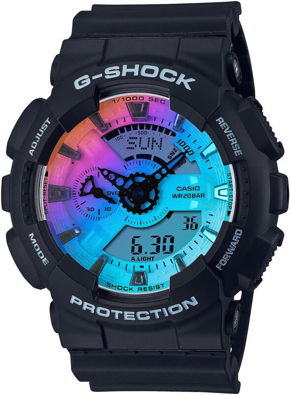 Casio G-Shock Analog/Digital Watch for Men with Resin Band, Water Resistant and Chronograph, GA-110SR-1ADR, Black-Blue
Casio G-Shock Analog/Digital Watch for Men with Resin Band, Water Resistant and Chronograph, GA-110SR-1ADR, Black-Blue