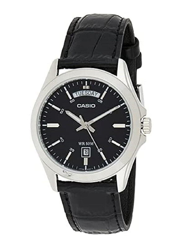 Casio Analog Watch for Men with Leather Band, Water Resistant, MTP-1370L-1Av, Black
Casio Analog Watch for Men with Leather Band, Water Resistant, MTP-1370L-1Av, Black
