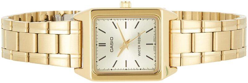 Casio Analog Watch for Women with Stainless Steel Band, Water Resistant, LTP-V007G-9E, White-Gold
Casio Analog Watch for Women with Stainless Steel Band, Water Resistant, LTP-V007G-9E, White-Gold