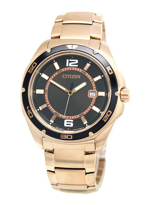 Citizen Analog Watch for Men with Stainless Steel Band, Water Resistant, BK2522-58E, Gold-Black
Citizen Analog Watch for Men with Stainless Steel Band, Water Resistant, BK2522-58E, Gold-Black