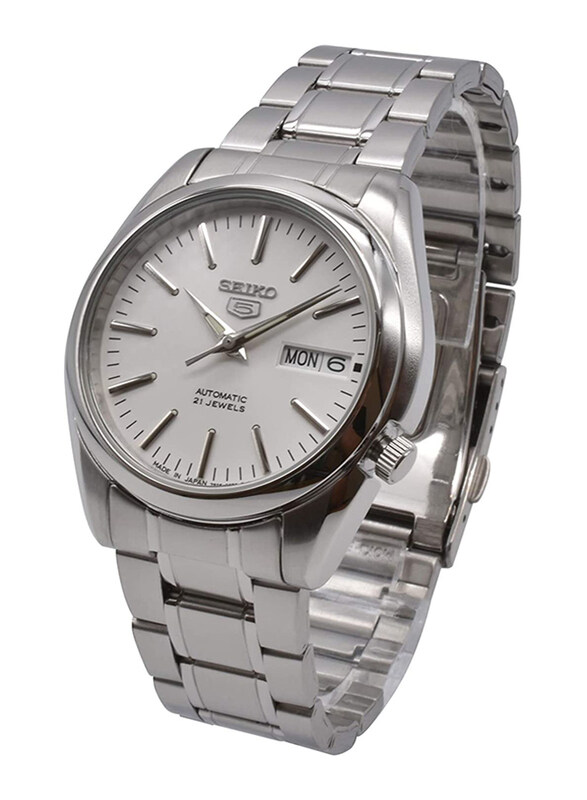 Seiko 5 Analog Watch for Men with Stainless Steel Band, Water Resistant, SNKL41J1, Silver-White
Seiko 5 Analog Watch for Men with Stainless Steel Band, Water Resistant, SNKL41J1, Silver-White