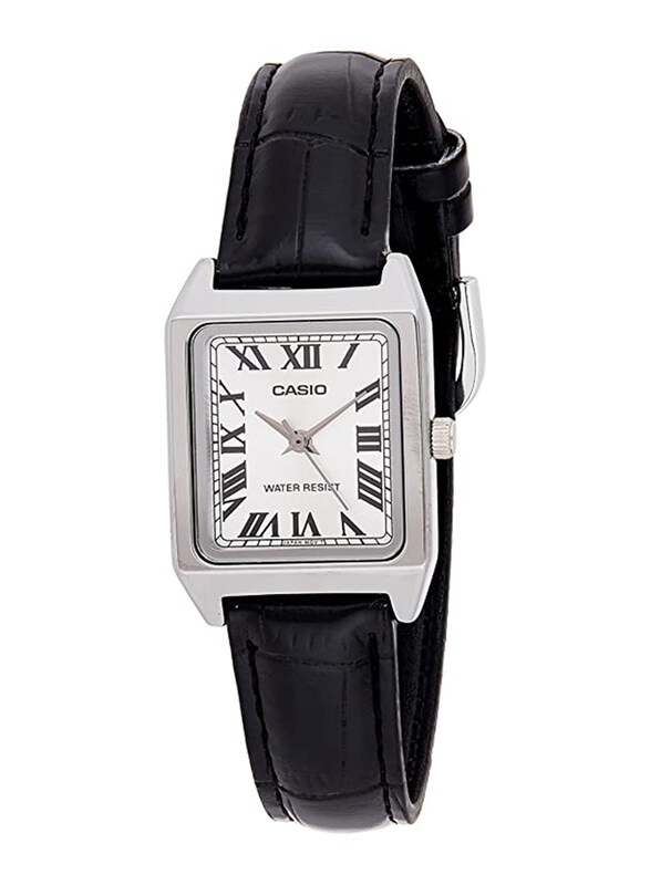 Casio Analog Watch for Women with Leather Band, Water Resistant, LTP-V007L-7B1UDF, Black/White
Casio Analog Watch for Women with Leather Band, Water Resistant, LTP-V007L-7B1UDF, Black/White