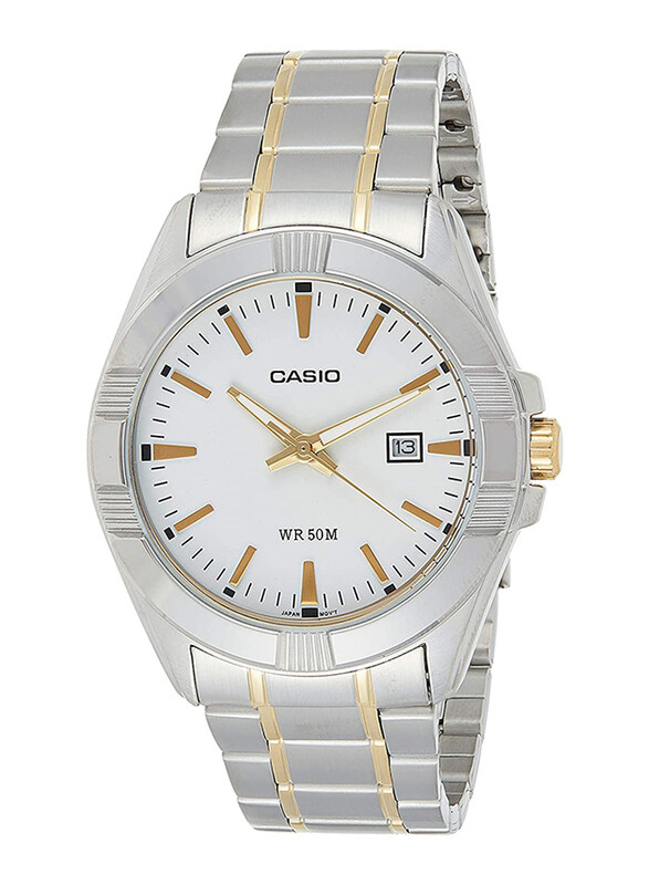Casio Analog Watch for Men with Stainless Steel Band, Water Resistant, MTP-1308SG-7AVDF, Silver/Gold-White
Casio Analog Watch for Men with Stainless Steel Band, Water Resistant, MTP-1308SG-7AVDF, Silver/Gold-White
