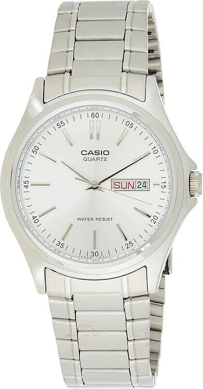 Casio Analog Display Quartz Casual Watch for Men with Stainless Steel Band, Water Resistant, Mtp-1239D-7A, Silver/White
Casio Analog Display Quartz Casual Watch for Men with Stainless Steel Band, Water Resistant, Mtp-1239D-7A, Silver/White