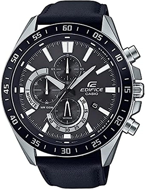 Casio Analog Watch for Men with Leather Band, Water Resistant and Chronograph, EFV-620L-1AVUDF, Black
Casio Analog Watch for Men with Leather Band, Water Resistant and Chronograph, EFV-620L-1AVUDF, Black