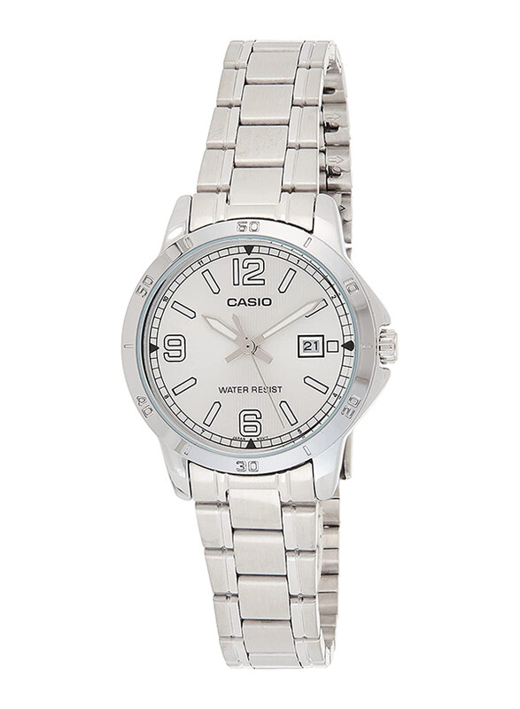 Casio Analog Watch for Women with Stainless Steel Band, Water Resistant, LTP-V004D-7B2UDF, Silver
Casio Analog Watch for Women with Stainless Steel Band, Water Resistant, LTP-V004D-7B2UDF, Silver