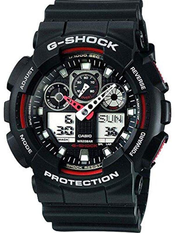 G-Shock Analog/Digital Watch for Men with Resin Band, Water Resistant, GA-100-1A4, Black-Black
G-Shock Analog/Digital Watch for Men with Resin Band, Water Resistant, GA-100-1A4, Black-Black
