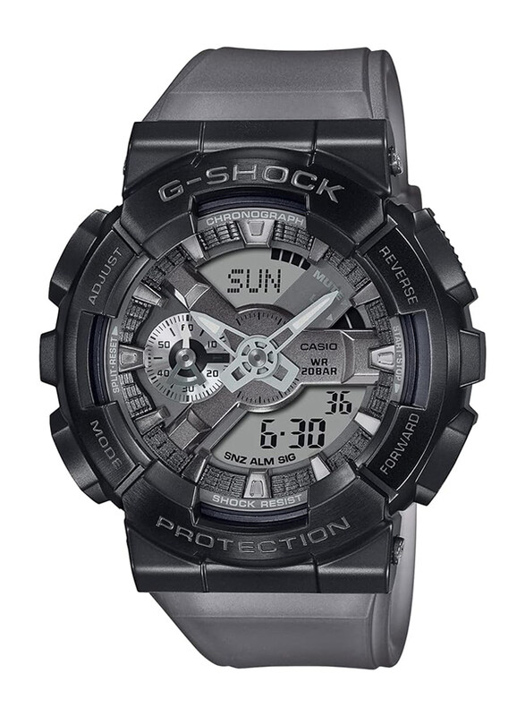 Casio G-Shock Analog + Digital Watch for Men with Resin Band, Water Resistant, GM-110MF-1ADR, Grey-Black
Casio G-Shock Analog + Digital Watch for Men with Resin Band, Water Resistant, GM-110MF-1ADR, Grey-Black