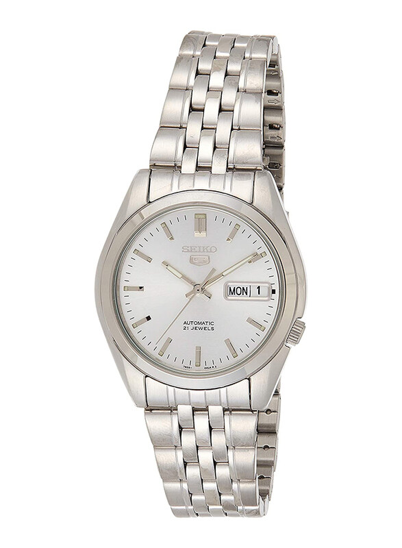 Seiko Quartz Analog Watch for Men with Stainless Steel Band, Water Resistant, SNK355K, Silver
Seiko Quartz Analog Watch for Men with Stainless Steel Band, Water Resistant, SNK355K, Silver