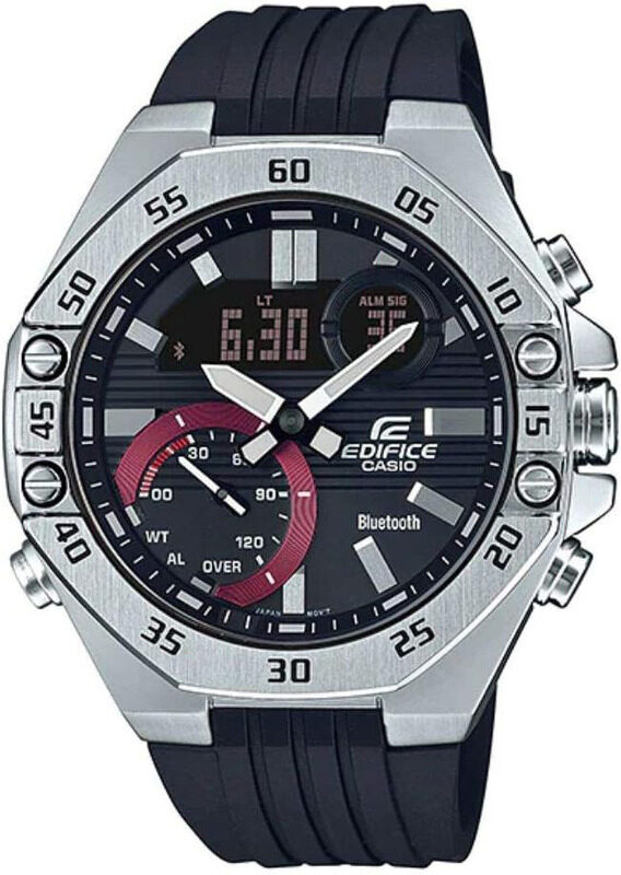 Casio Analog + Digital Watch for Men with Silicone Band, Water Resistant, ECB-10P-1ADF, Black
Casio Analog + Digital Watch for Men with Silicone Band, Water Resistant, ECB-10P-1ADF, Black