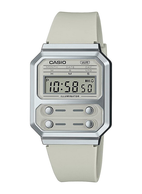 Casio Vintage Digital Watch Unisex with Resin Band, Water Resistant, A100WEF-8AEF, Grey-Transparent
Casio Vintage Digital Watch Unisex with Resin Band, Water Resistant, A100WEF-8AEF, Grey-Transparent