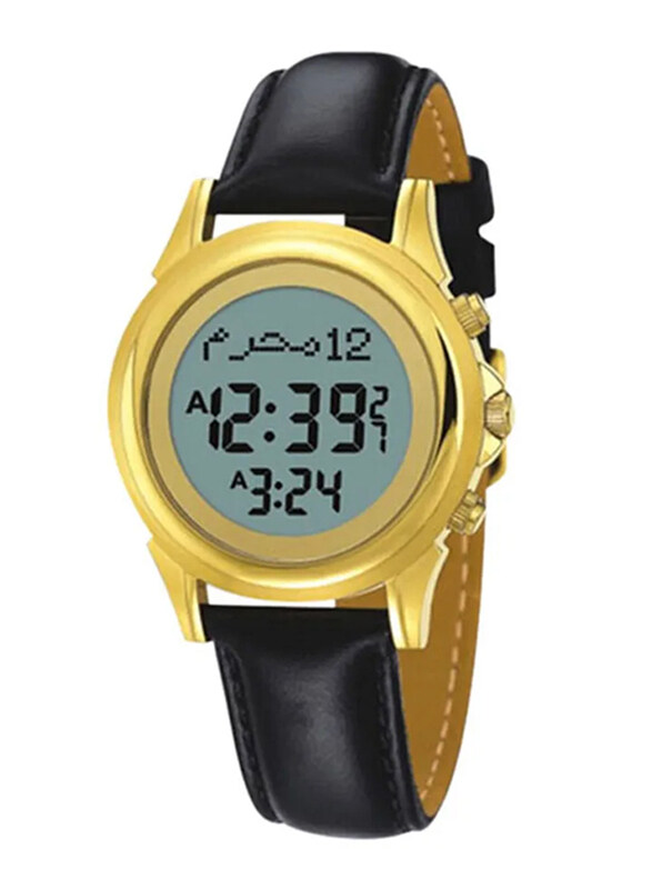 Al-Harameen Digital Unisex Watch with Leather Band, Water Resistant, HA 6381FGL, Black-Grey
Al-Harameen Digital Unisex Watch with Leather Band, Water Resistant, HA 6381FGL, Black-Grey