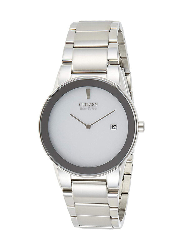 Citizen Analog Watch for Men with Stainless Steel Band, Water Resistant, AU1060-51A, White
Citizen Analog Watch for Men with Stainless Steel Band, Water Resistant, AU1060-51A, White