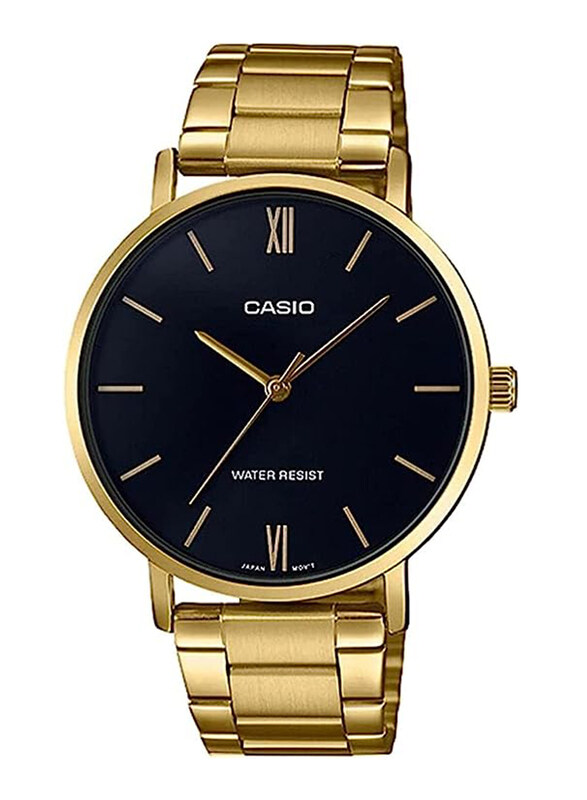 Casio Analog Watch for Women with Stainless Steel Band, Water Resistant, LTP-VT01G-1BUDF, Gold/Black
Casio Analog Watch for Women with Stainless Steel Band, Water Resistant, LTP-VT01G-1BUDF, Gold/Black