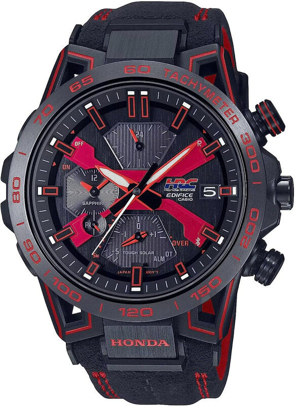 Casio Edifice Honda Racing Edition Analog Watch for Men with Leather Band, Water Resistant and Chronograph, EQB-2000HR-1ADR, Black
Casio Edifice Honda Racing Edition Analog Watch for Men with Leather Band, Water Resistant and Chronograph, EQB-2000HR-1ADR, Black
