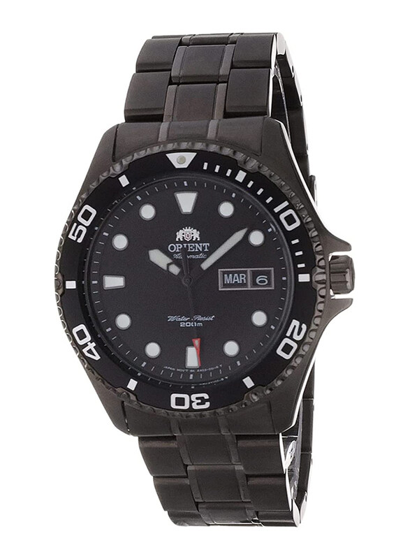 Orient Sports Analog Automatic Watch for Men with Stainless Steel Band, Water Resistant, FAA02003B9, Black
Orient Sports Analog Automatic Watch for Men with Stainless Steel Band, Water Resistant, FAA02003B9, Black