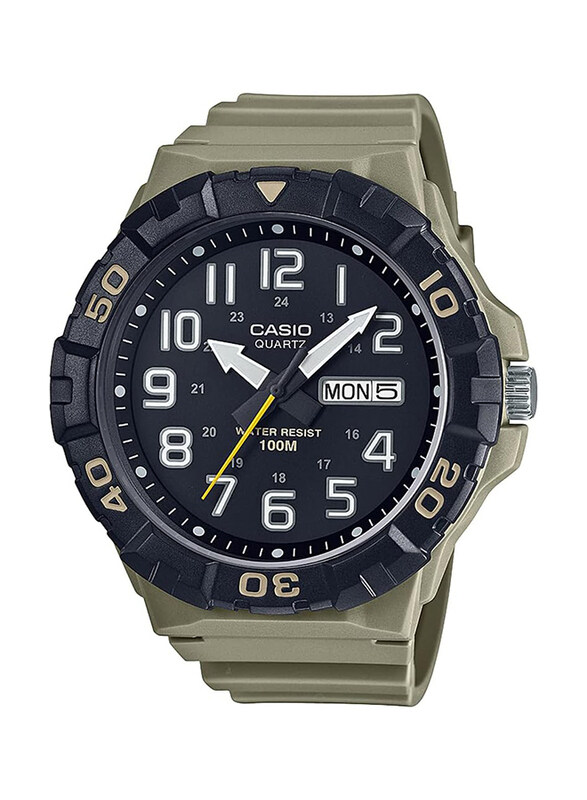 Casio Analog Watch for Men with Resin Band, Water Resistant, MRW-210H-5AVDF, Black/Olive
Casio Analog Watch for Men with Resin Band, Water Resistant, MRW-210H-5AVDF, Black/Olive
