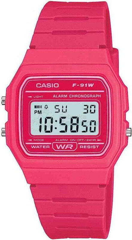 Casio Collection Digital Watch Unisex with Resin Band, Water Resistant, Pink-Grey
Casio Collection Digital Watch Unisex with Resin Band, Water Resistant, Pink-Grey