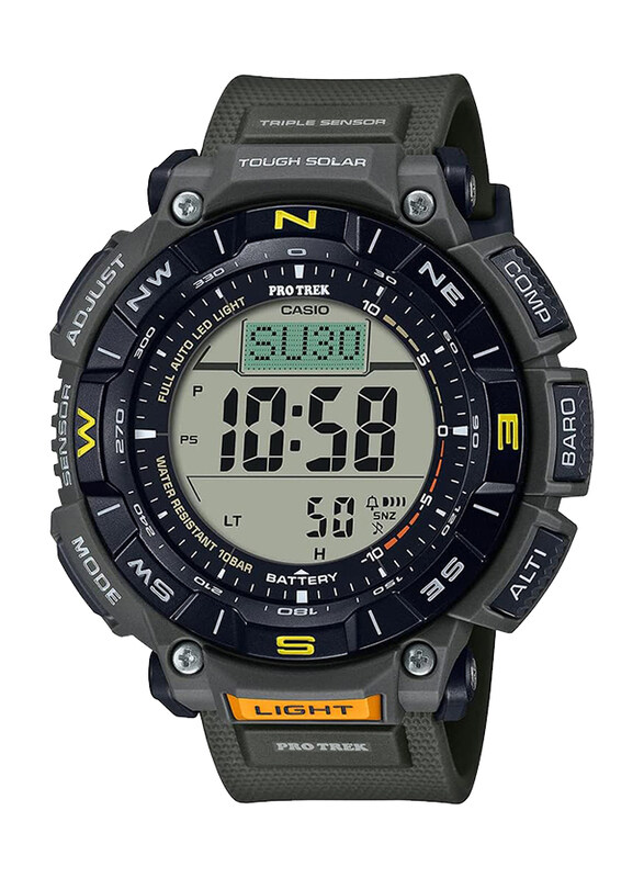 Casio Digital Watch for Men with Resin Band, Water Resistant, PRG-340-3ER, Green/Green
Casio Digital Watch for Men with Resin Band, Water Resistant, PRG-340-3ER, Green/Green