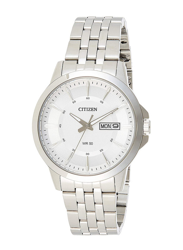 Citizen Analog Watch for Men with Stainless Steel Band, Water Resistant, BF2011-51A, Silver-White
Citizen Analog Watch for Men with Stainless Steel Band, Water Resistant, BF2011-51A, Silver-White