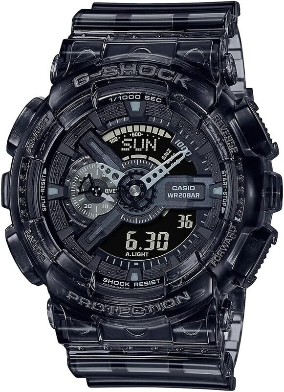 Casio Quartz Analog/Digital Watch for Men with Resin Band, Water Resistant and Chronograph, GA-110SKE-8AER, Grey-Black
Casio Quartz Analog/Digital Watch for Men with Resin Band, Water Resistant and Chronograph, GA-110SKE-8AER, Grey-Black