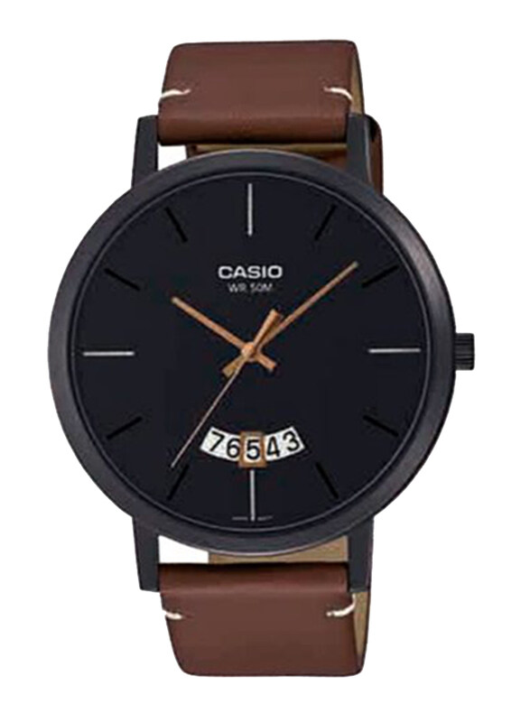 Casio Analog Watch for Men with Leather Band, Water Resistant, MTP-B100BL-1EVDF, Brown-Black
Casio Analog Watch for Men with Leather Band, Water Resistant, MTP-B100BL-1EVDF, Brown-Black