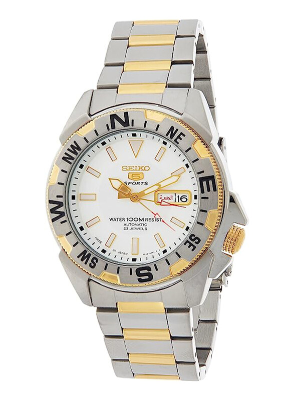 Seiko Analog Watch for Men with Stainless Steel Band, Water Resistant, SNZF08J1, Multicolour-White
Seiko Analog Watch for Men with Stainless Steel Band, Water Resistant, SNZF08J1, Multicolour-White