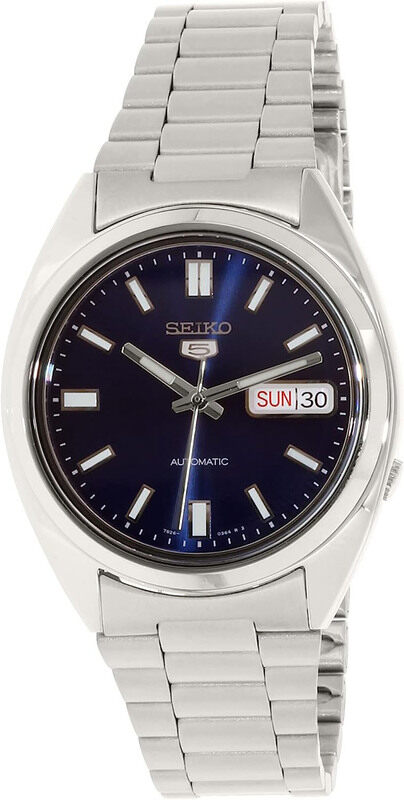 Seiko 5 Analog Watch for Men with Stainless Steel Band, Water Resistant, SNXS77K, Silver/Blue
Seiko 5 Analog Watch for Men with Stainless Steel Band, Water Resistant, SNXS77K, Silver/Blue