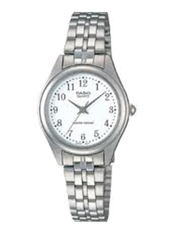 Casio Analog Watch for Women with Stainless Steel Band, Water Resistant, LTP1129A-7BRDF, Silver/White
Casio Analog Watch for Women with Stainless Steel Band, Water Resistant, LTP1129A-7BRDF, Silver/White