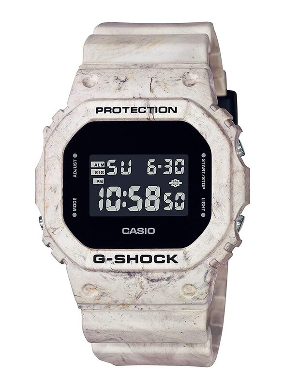 Casio G-Shock Digital Automatic Watch for Men with Resin Band, Water Resistant, DW-5600WM-5DR, Off White-Black
Casio G-Shock Digital Automatic Watch for Men with Resin Band, Water Resistant, DW-5600WM-5DR, Off White-Black