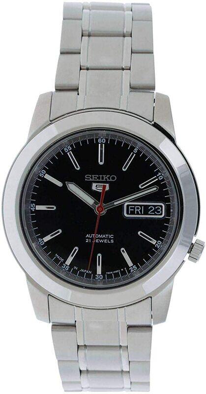 Seiko 5 Automatic Analog Watch for Men with Stainless Steel Band, Water Resistant, SNKE53J1, Silver-Black
Seiko 5 Automatic Analog Watch for Men with Stainless Steel Band, Water Resistant, SNKE53J1, Silver-Black